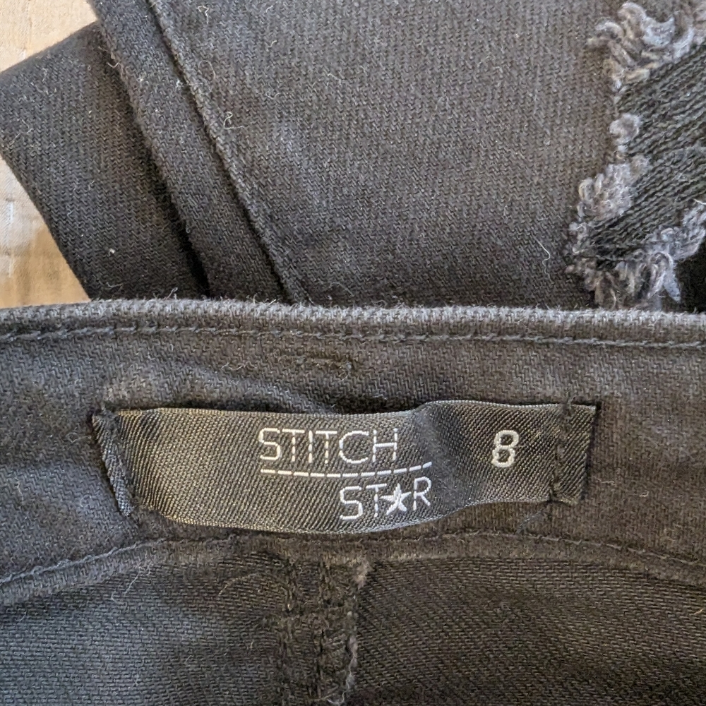 Stitch star distressed jeans skinny size 8 - Picture 7 of 7